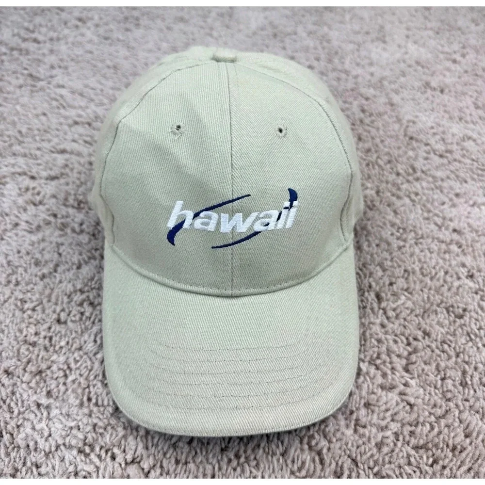Hawaiian Classics Hat Surfware USA Strap‎ Khaki Cotton Adjustable Baseball Cap